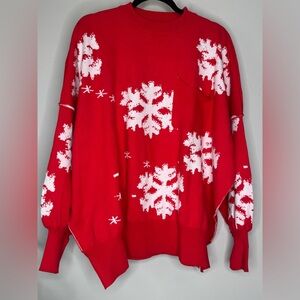 Red Snowflake Sweater